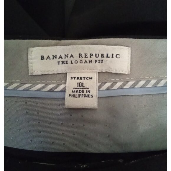 BANANA Republic Logan Fit Wool Blend Stretch Straight Leg Trouser Sz 10L - Picture 5 of 7